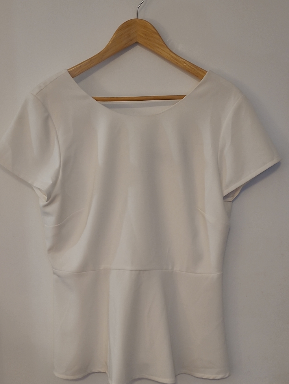 Bianca Nygard White Peplum Top